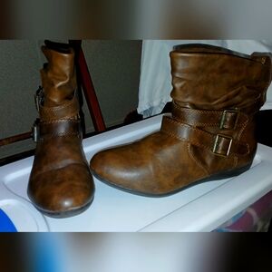 Joe Boxer Brown Ankle Slouch Boots